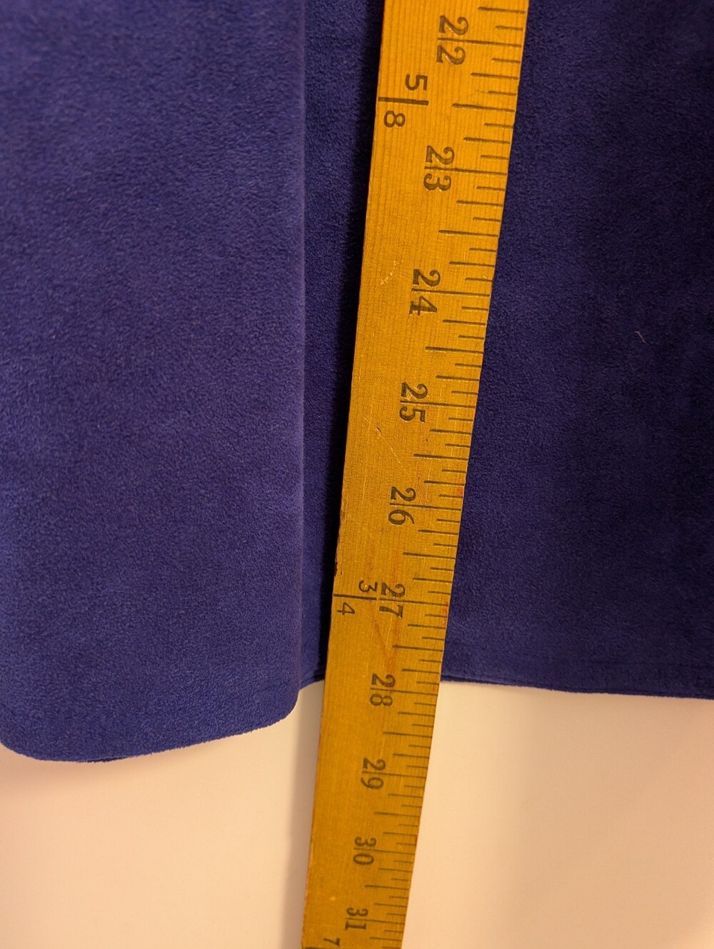 Vintage Blue Purple Tie-Waist Women’s Skirt - Picture 9 of 10